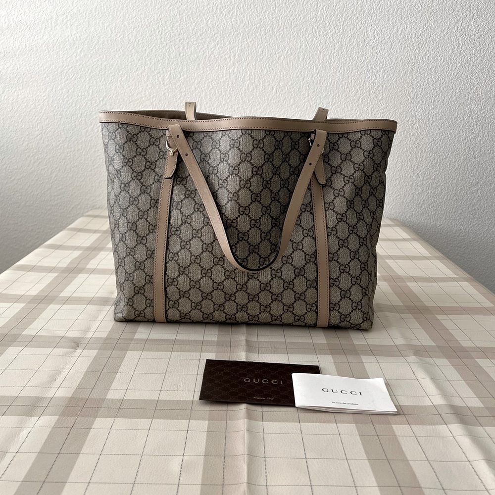 [Like NEW] Gucci GG Supreme Monogram Tote - Picture 3 of 9